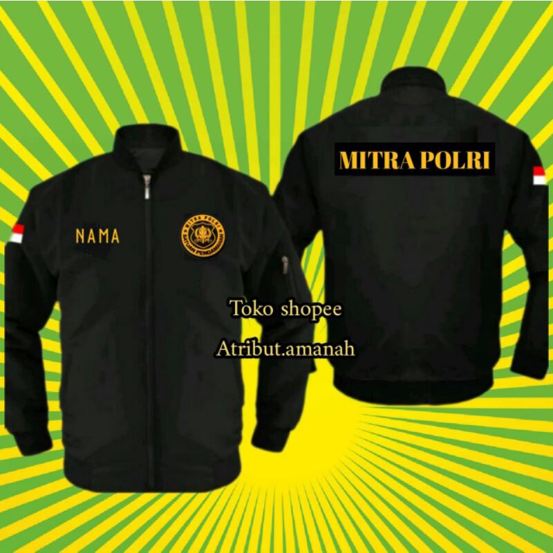 JAKET BOMBER MITRA POLRI / JAKET BOMBER MITRA / JAKET BOMBER POLRI / JAKET BOMBER TERBARU