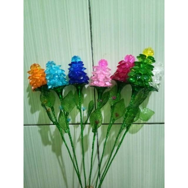 Bunga unji besar manik akrilik