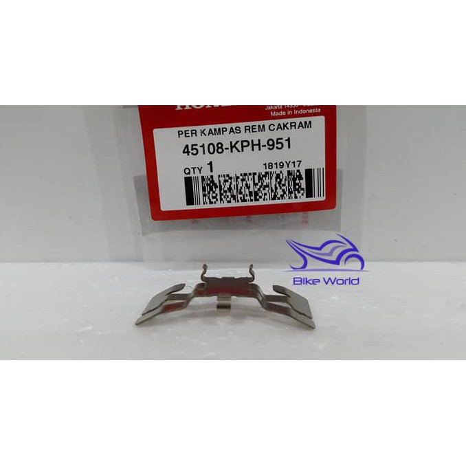 PLAT TAHANAN KALIPER SUPRA X, KARISMA 45108-KPH-951 GENUINE EXCLUSIVE