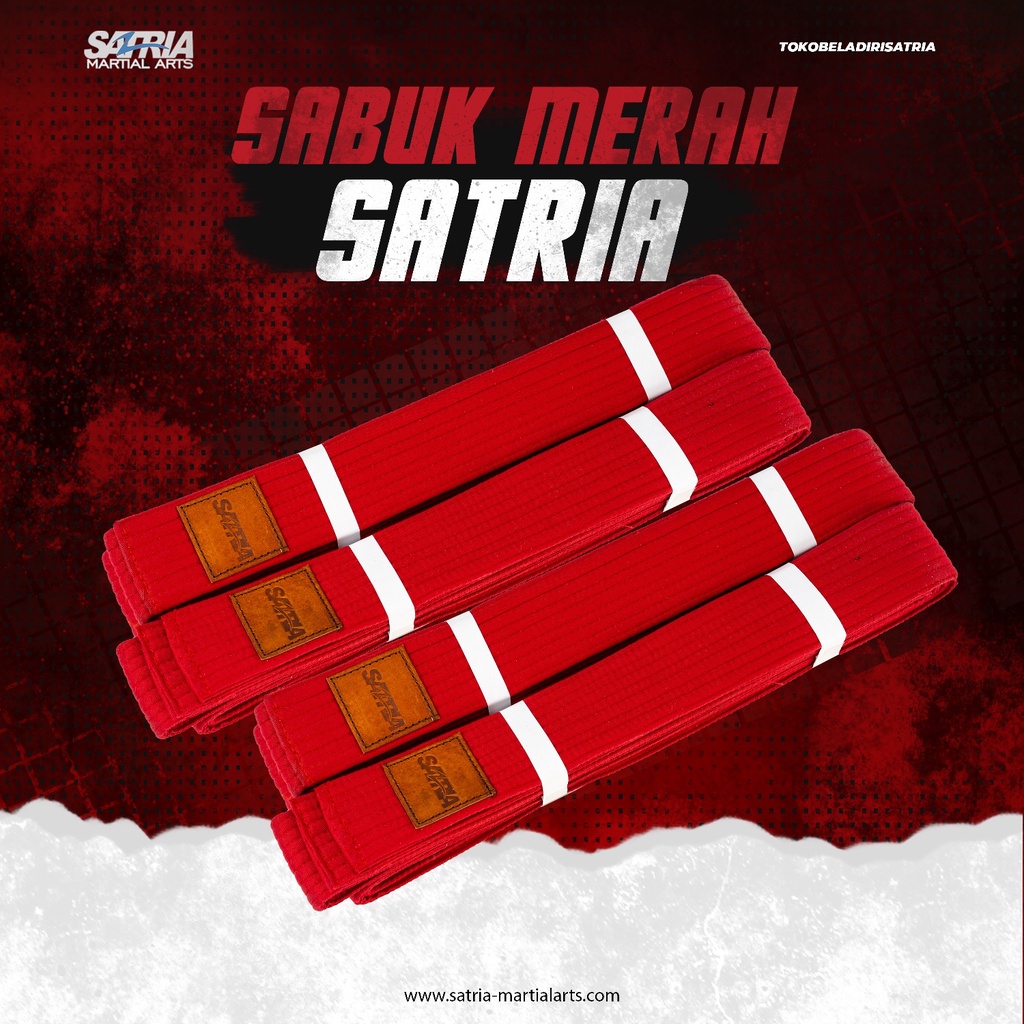 SABUK MERAH TAEKWONDO/KARATE SATRIA