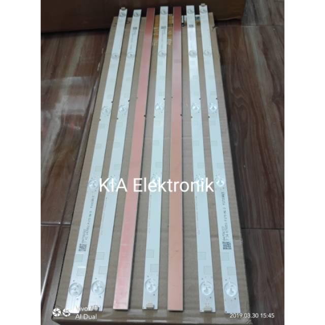 Lampu Led Backlight TV Sharp 32inc LC-32LE185I 32LE1851 32LE185 5kancing 3Volt 5led 3v 5k 3v 5mata 3