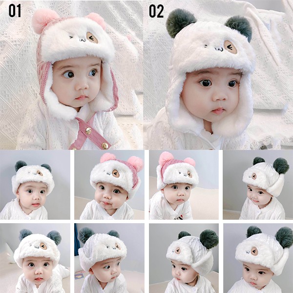 Topi Bayi Lucu - Topi Bulu Rajut Import M218