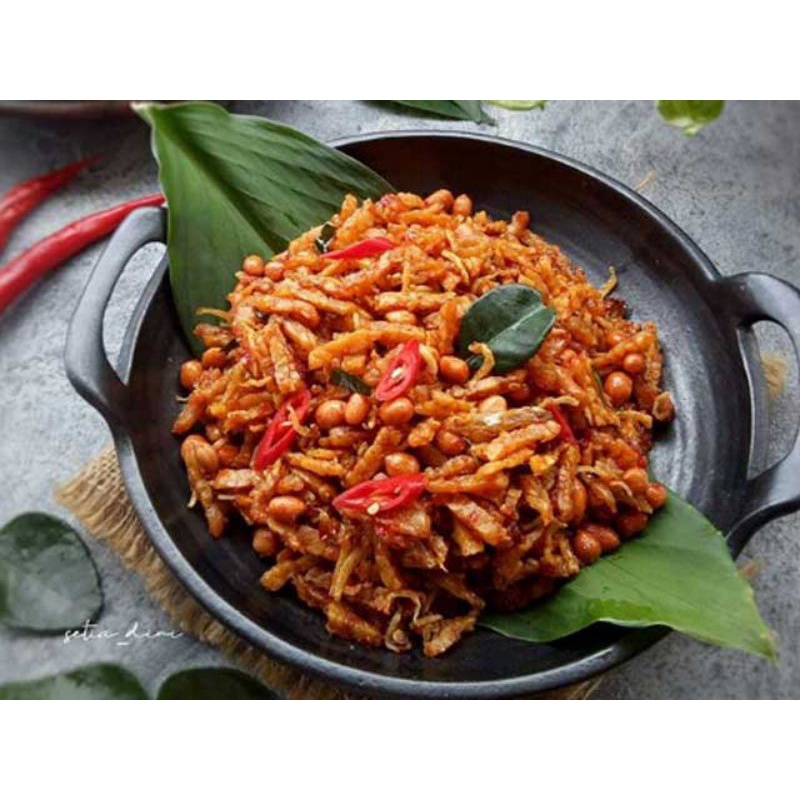 

TERMURAH! 300gram /Kering Tempe /kering tempe Kacang / Teri / Mix — Sambal Goreng Orek Keringan / Sambel Goreng