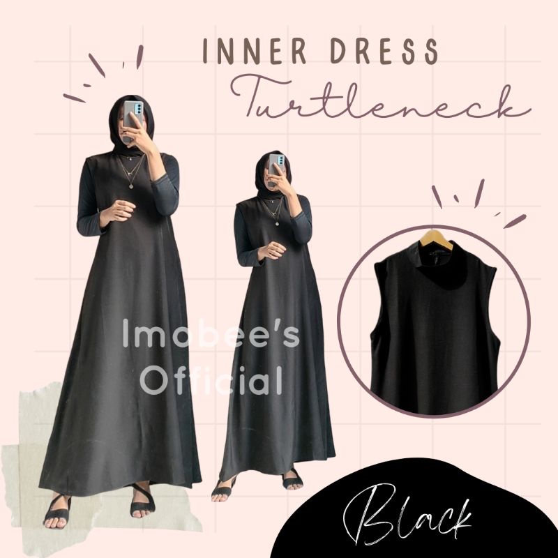 INNER DRESS TURTLENECK // MANSET DRESS KERAH TINGGI LONGSLEEVE