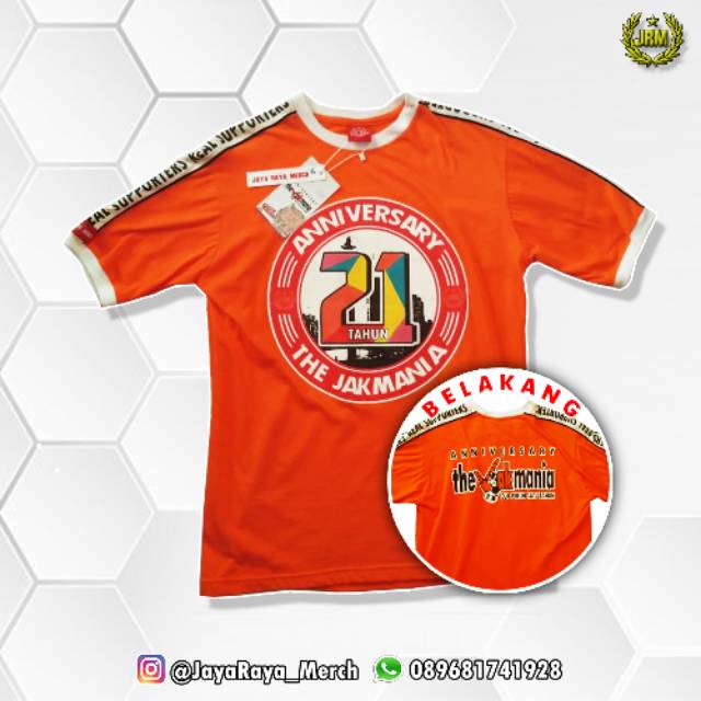 Kaos Anniversary Jakmania 21th Shopee Indonesia