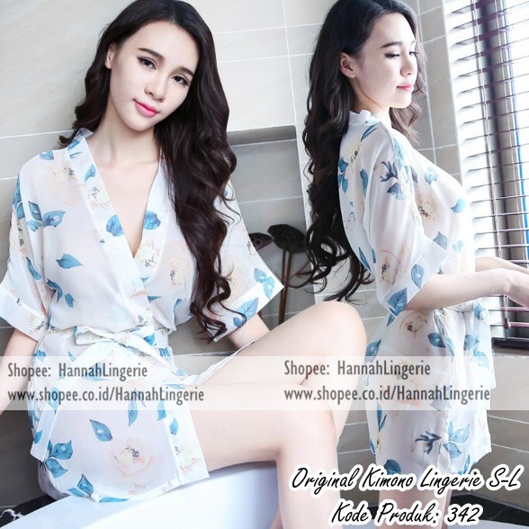 Lingerie Kimono S M L Baju Tidur Seksi Lingerie Transparan Lingerie Wanita Baju Malam Pertama 340 Shopee Indonesia