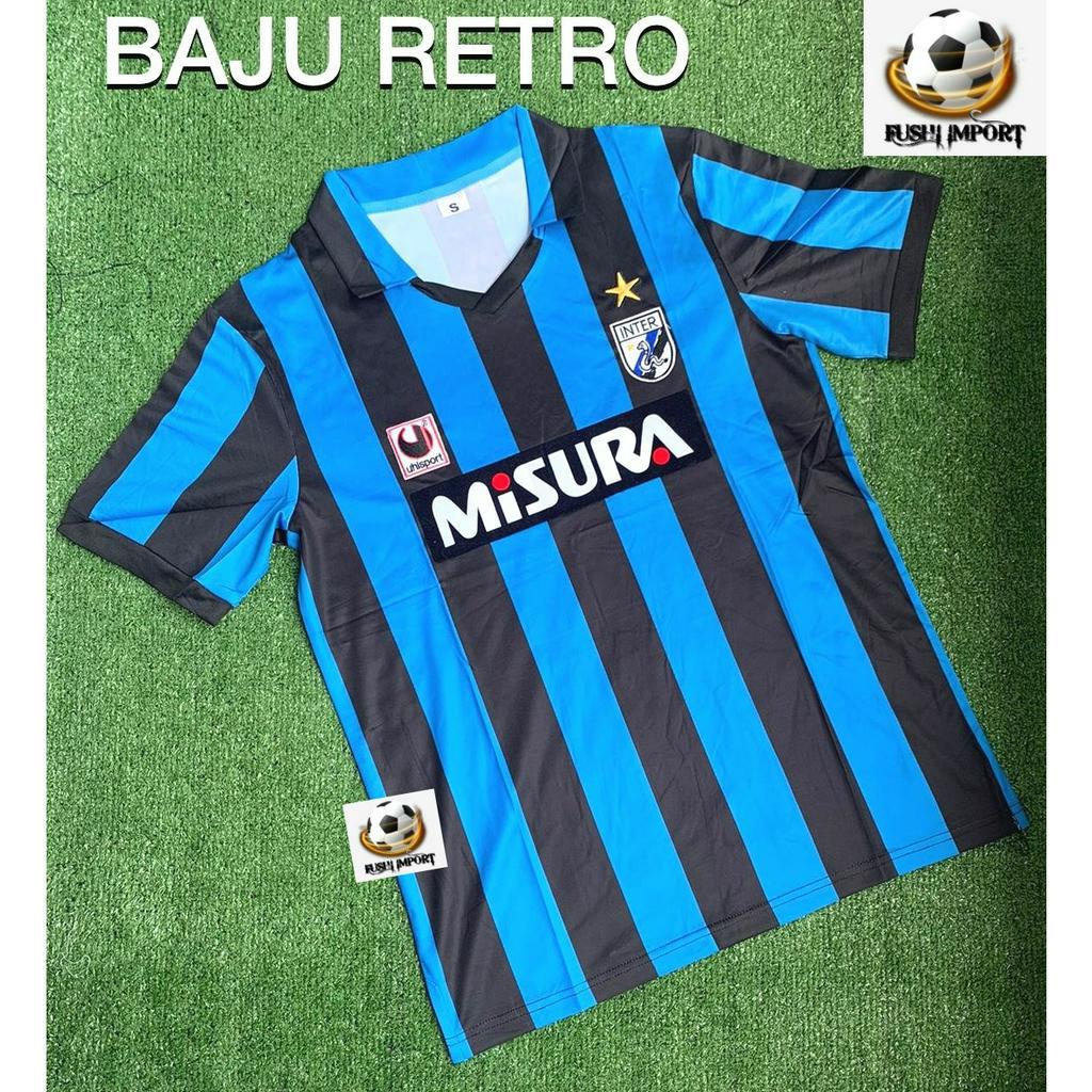 RETRO | Jersey Baju Bola Inter Home MISURA 1988 1990 Grade Ori