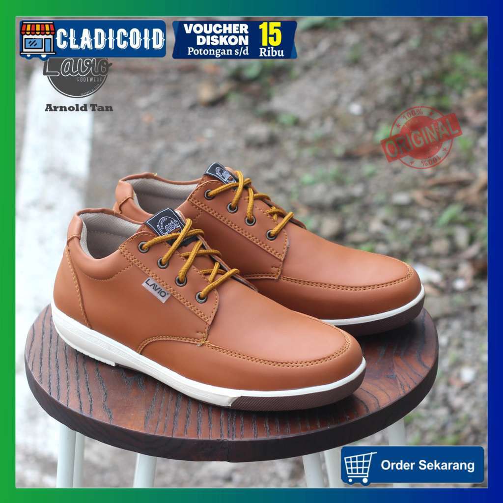 SEPATU PRIA CASUAL SANTAI KERJA LAVIO ORIGINAL ARNOLD SNEAKERS KEREN ANAK MUDA MODEL TRENDI STYLISH