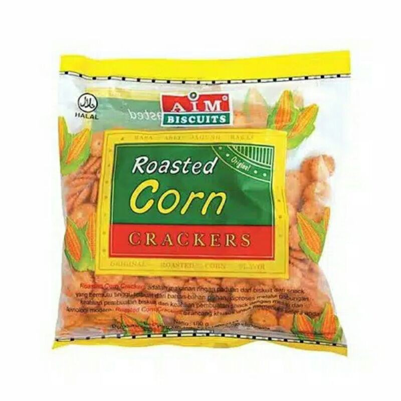 

Aim Biscuits 180Gr - Roasted Corn Crackers Memang Beda.