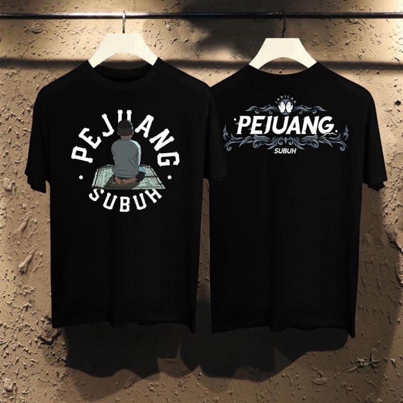 KAOS PEJUANG SUBUH BAJU KAOS T SHIRT PRIA WANITA DISTRO ISLAMI ISLAM ALZARA PEJUANG SUBUH DAKWAH ORI