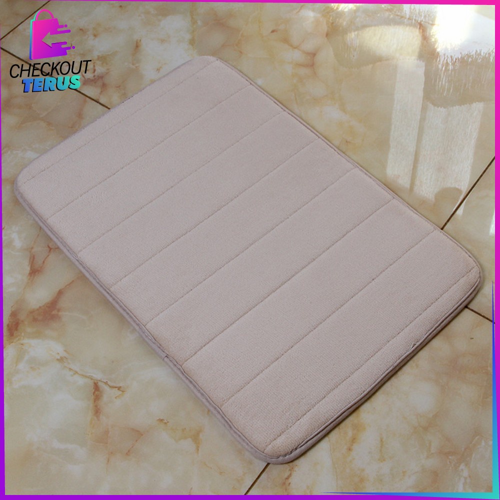 CT C362 Keset Kaki Anti Slip (80x60cm) Keset Kamar Mandi Anti Slip Bahan Memory Foam Keset Dapur Anti Slip Menyerap Air