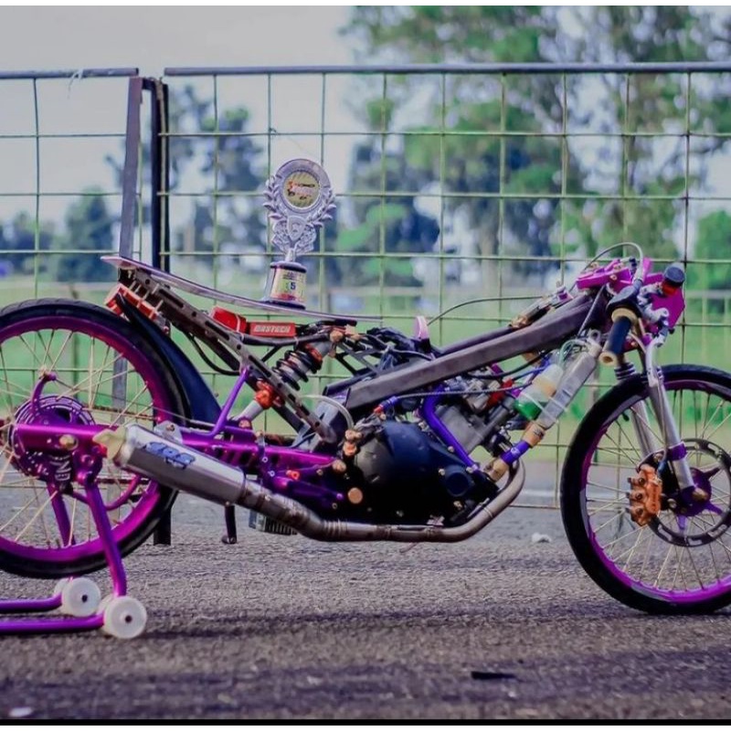 Knalpot DOS MUFFLER MX 4SPEED MX Old 300CC GP Stainless Original Racing Jogja juraganknalpotjogja