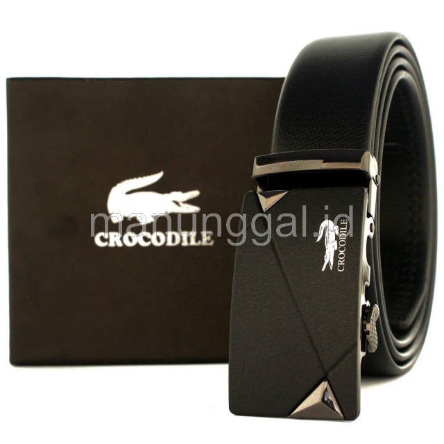 GESPER SABUK GASPER IKAT PINGGANG KULIT PRIA ASLI MODEL REL OTOMATIS BIG SIZE 150 CR65 Black