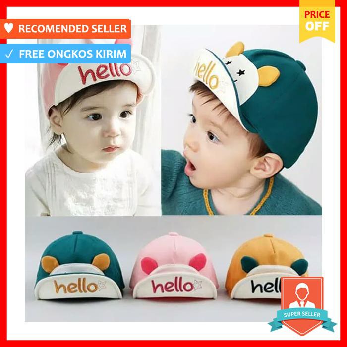 Topi Kupluk Import Anak Laki Laki / Perempuan / Topi Anak Cowok Cewek Kuning