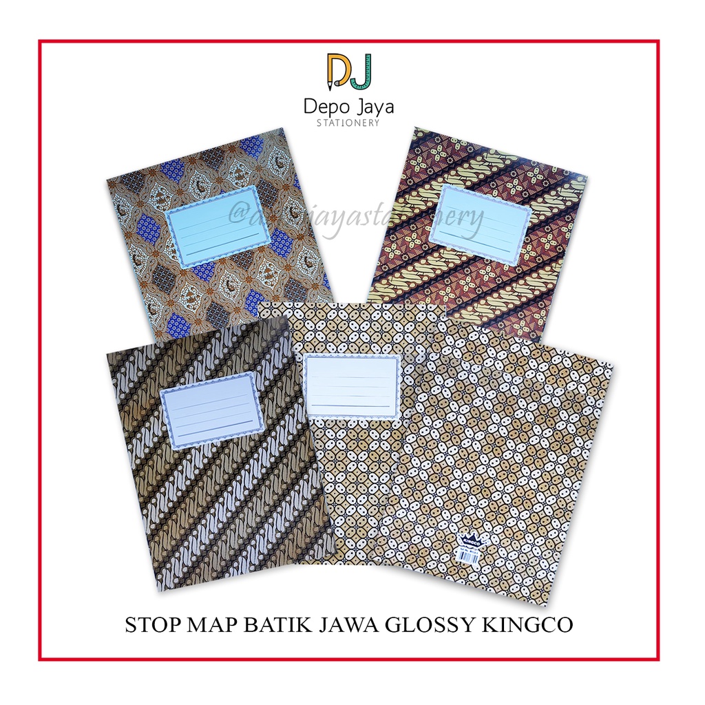 Jual STOP MAP GLOSSY MOTIF BATIK JAWA MEREK KINGCO | Shopee Indonesia