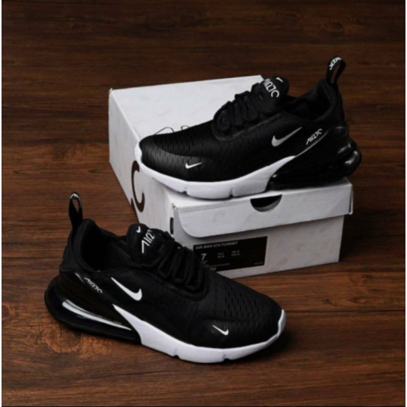 NIKE AIRMAX 270 MAN BLACK WHITE AND GOLD IMPORT PREMIUM QUALITY