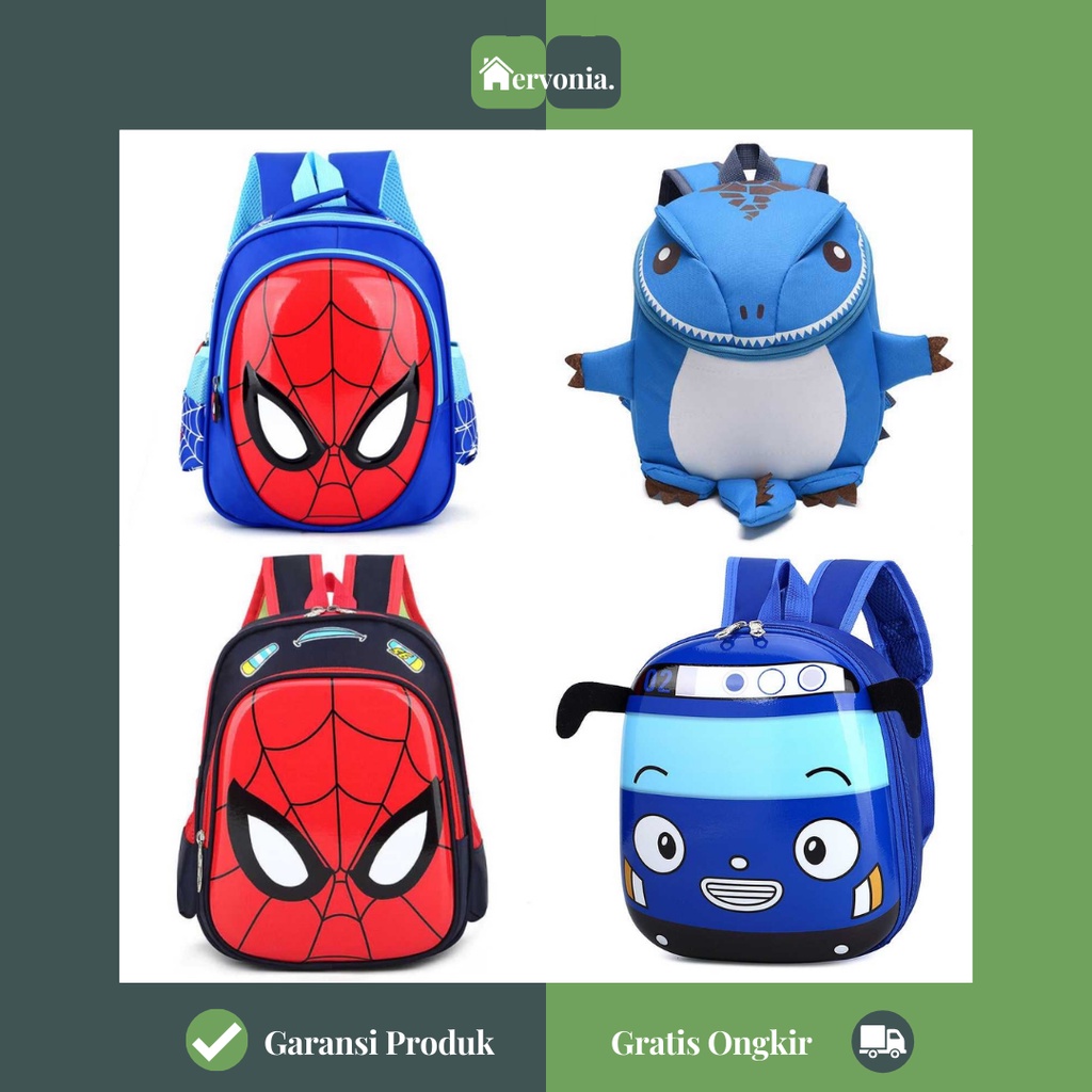 Jual Tas Ransel Sekolah Anak Laki Laki Perempuan TK SD Backpack Model