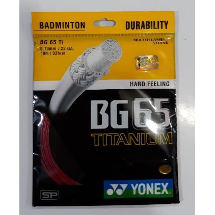 Senar Yonex BG 65 Titanium Senar Raket Bulutangkis Senar Raket Badminton