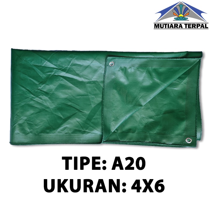 Terpal Plastik A20 Hijau-Hijau Ukuran 4x6