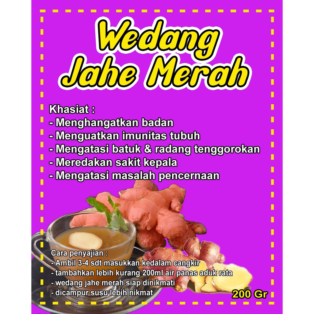 

Wedang Jahe Merah/ Jahe Instan