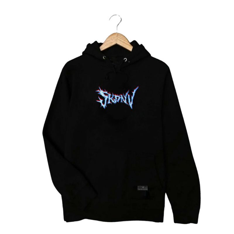 Hoodie Keren Petir Tulisan SkdnV Berpetir Biru