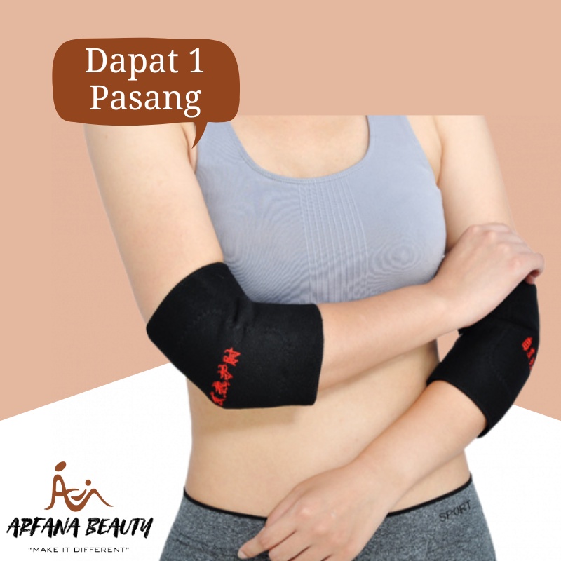 Sabuk Terapi Siku Lengan Tangan Magnetik Alat Pelindung Deker Siku Tangan Sakit Pemanas Penghilang Siku Nyeri Kesemutan Pegal Pegel Deker Tourmaline Turmalin Terapi Magnet Elbow Support Magnetic Sikut Mahnet Pria Wanita Dewasa Anak Premium Original