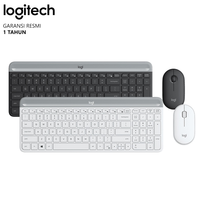 Jual Logitech MK470 Combo Keyboard dan Mouse Wireless Slim Shopee