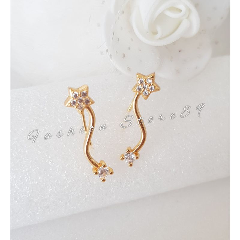 Ready Anting Catok Xuping perhiasan lapis emas impor motif Bintang