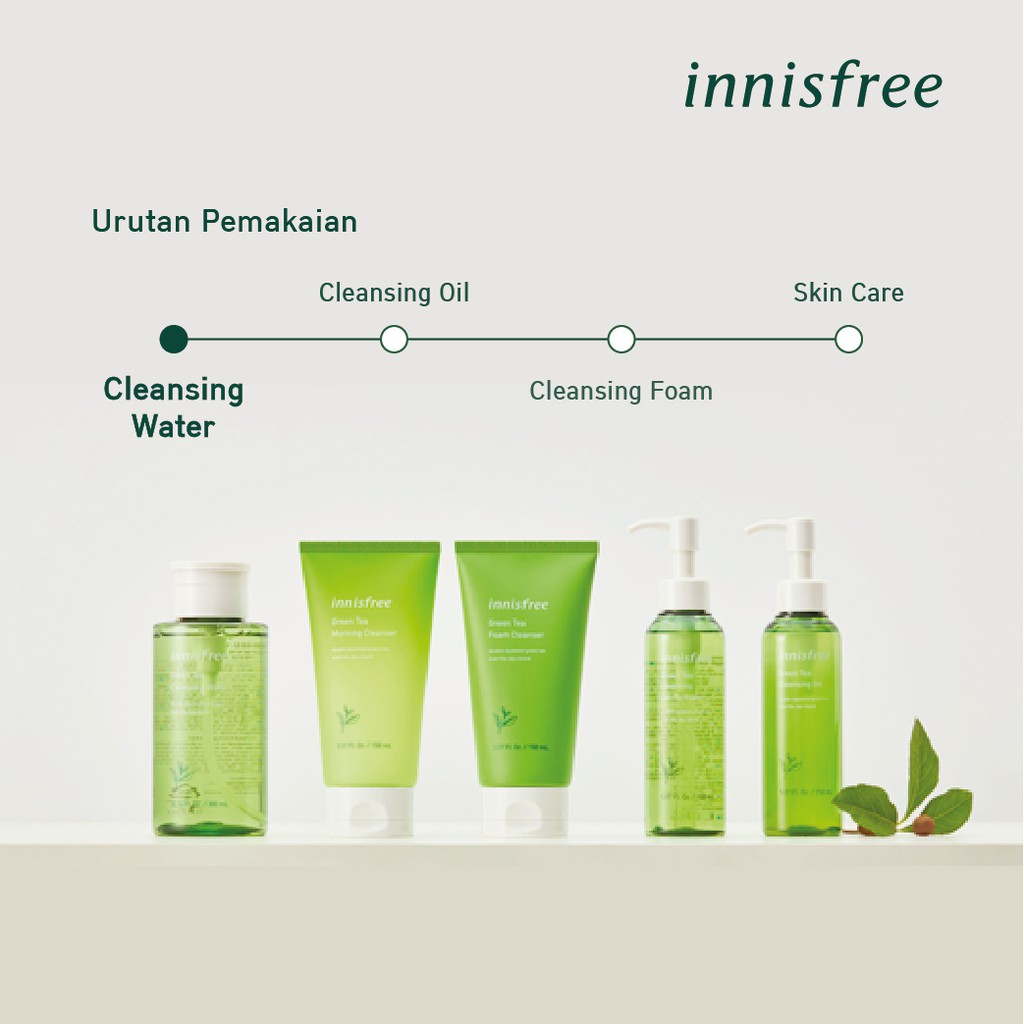 harga innisfree green tea cleansing water