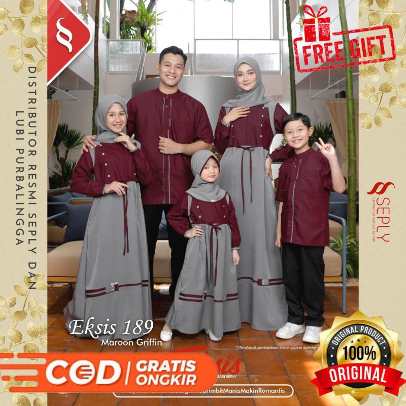 Eksis 189 Maroon Griffin Sarimbit Keluarga Terbaru 2022 Dari Seply | Seply Lubi Purbalingga Diskon, 