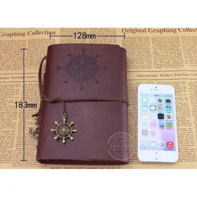 

BARU BUKU CATATAN KULIT KULIT BINDER NOTEBOOK BUKU TULIS - Jangkar Coffe