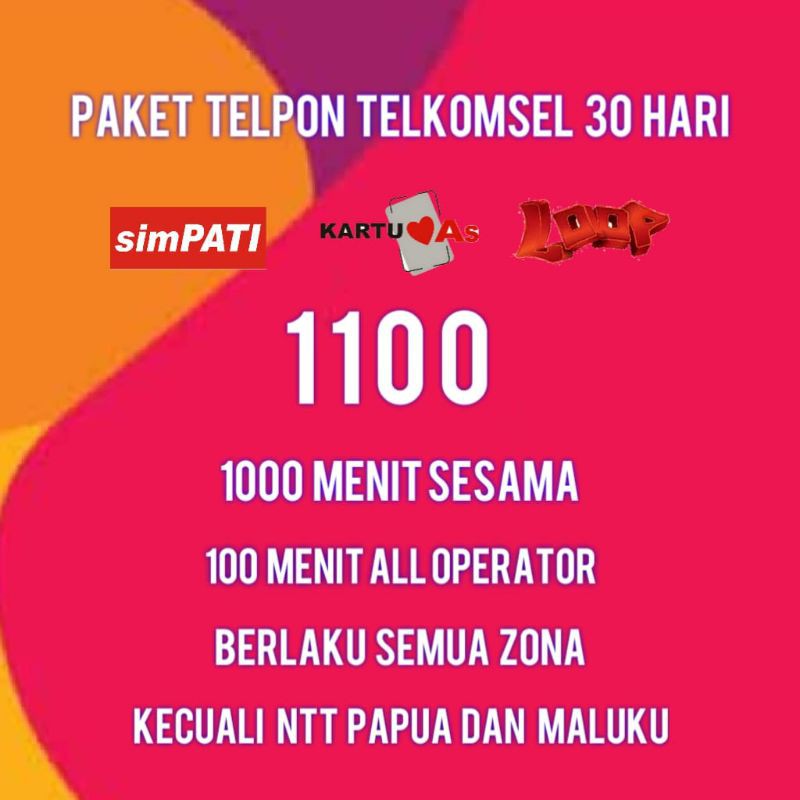 PAKET TELPON TELKOMSEL 30 HARI