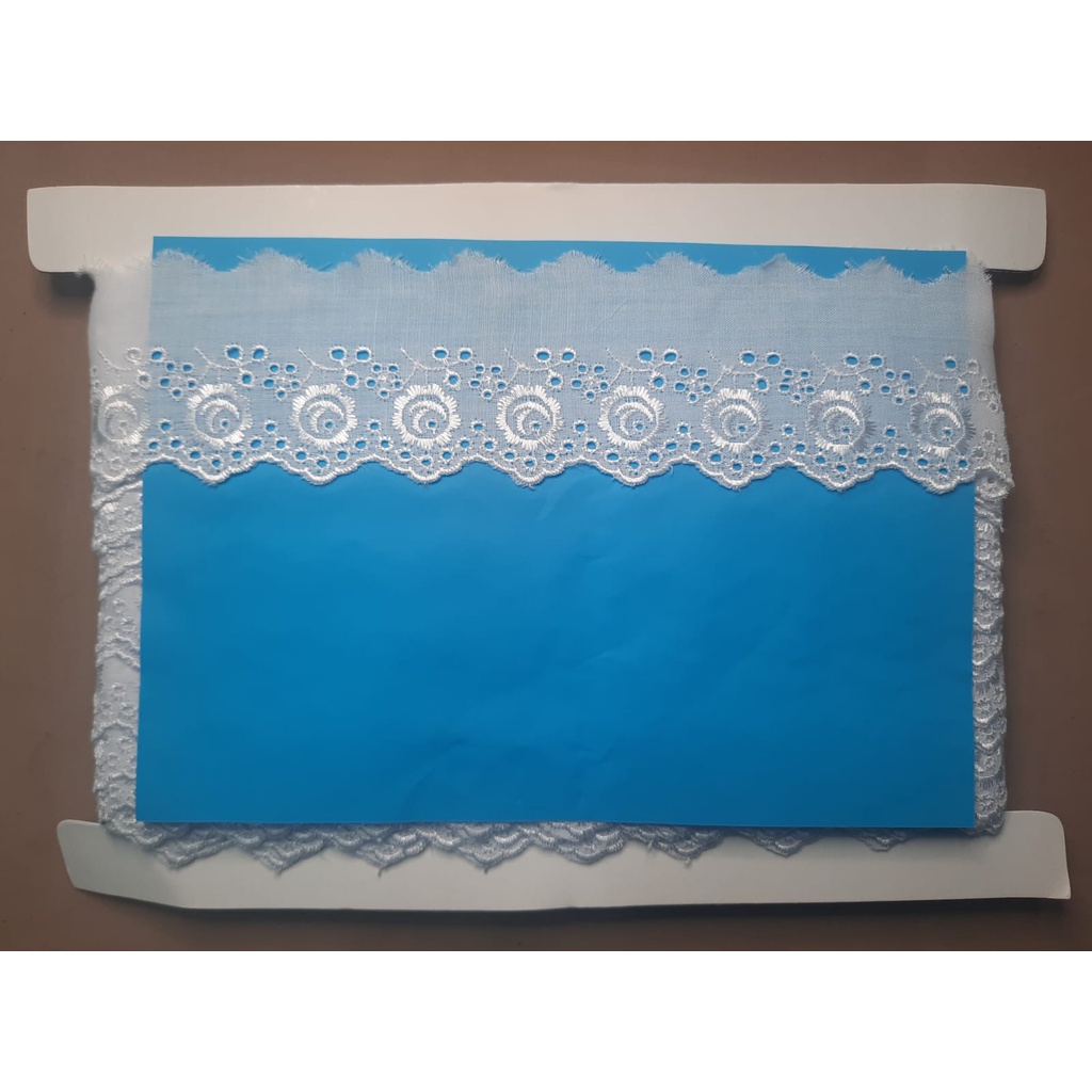 Kain Renda Bordir Katun - (TC 8236) - (Lebar +/- 6 cm)