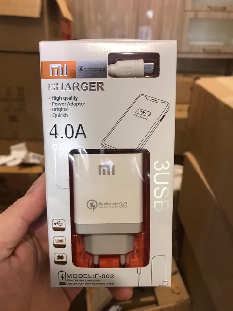 Charger  4A 3output for oppo , xiaomi , vivo , samsvng , asus [Garansi]