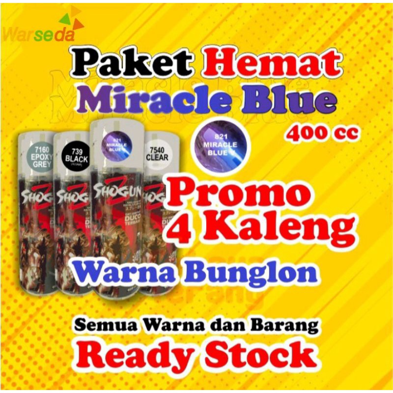 PILOK PILOX SHOGUN Z PAKET HEMAT,MIRACLE BLUE,EPOXY GREY,BLACK,CLEAR