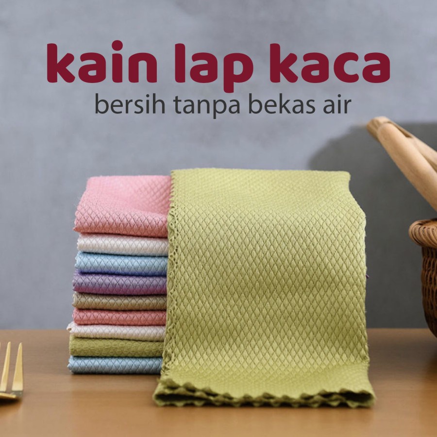 Kain Lap Anti Minyak Bahan Microfiber KS041