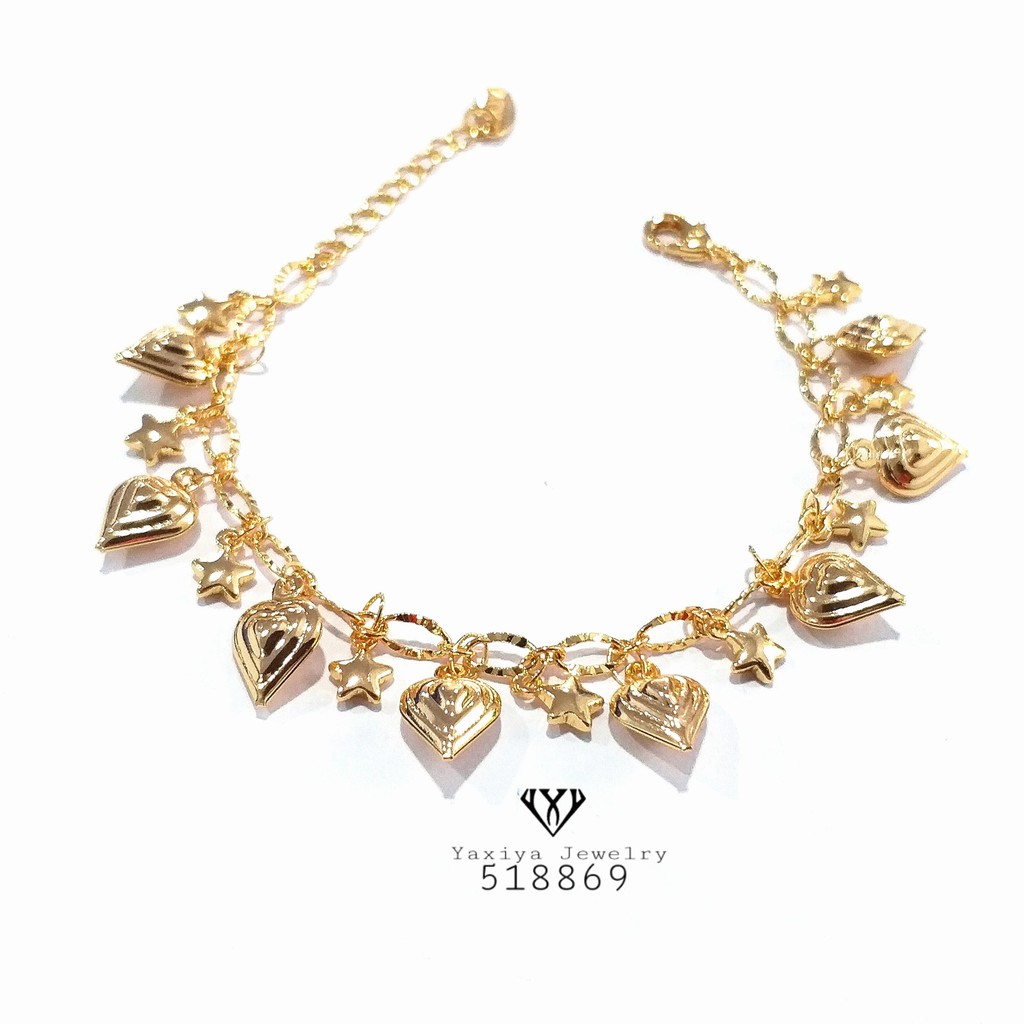 

Gelang jurai Anak love Perhiasan Lapis Emas yaxiya 627
