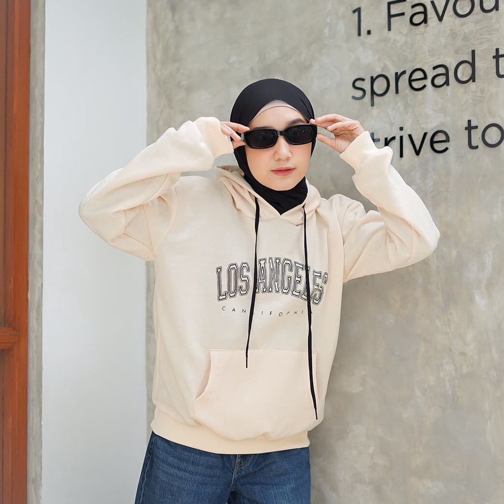 Los Angeles Hodie Sweater II Sweater Hoodie Fashionable Pria dan wanita