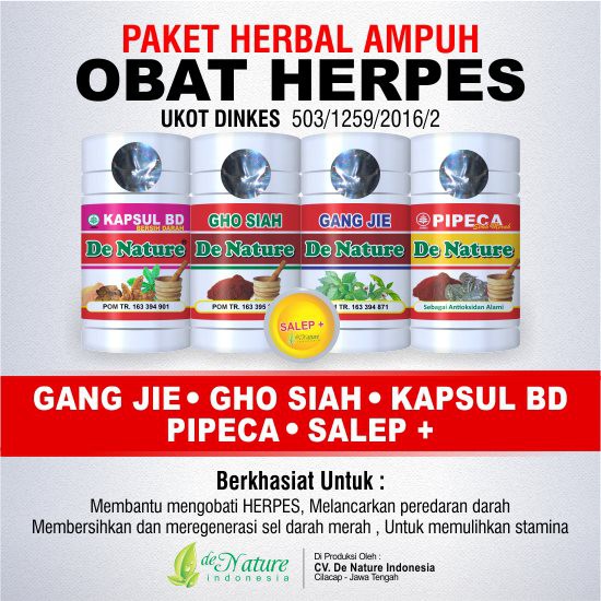 TerHerbal  Obat Salep Herpes/Genital/Muka/Punggung/Leher
