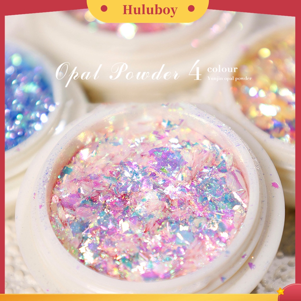 Huluboy Huluboy♡ Payet Glitter Portable Warna-Warni Untuk Nail Art