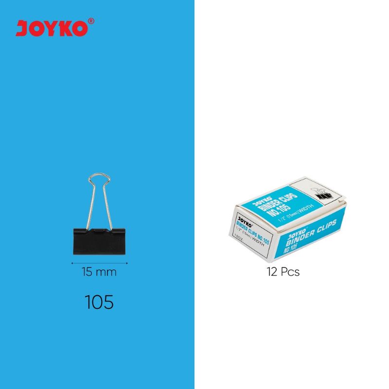 binder clip joyko no 260 joyko binder klip no 200 penjepit kertas joyko no 155 binder clip no 107