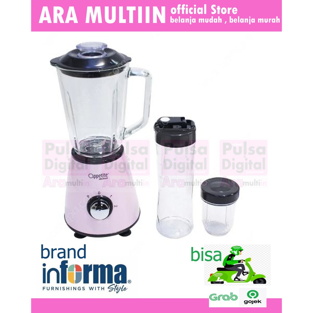 INFORMA Appetite Electrical Terrence Set Blender - Pink