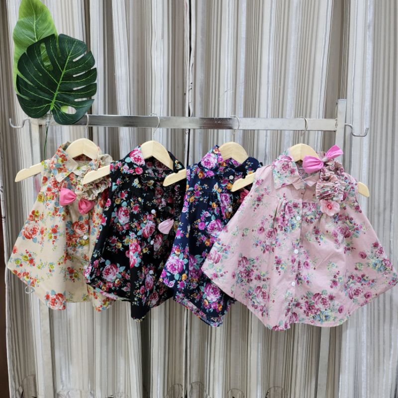 Baju bayi perempuan dress kipas + bandana