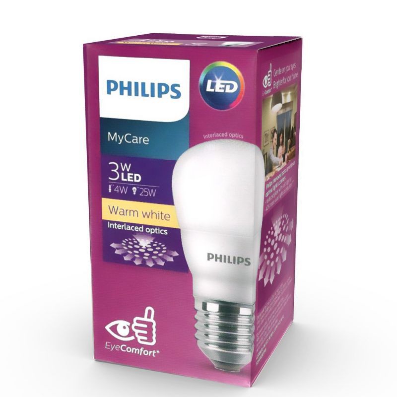 Lampu Led Philips Mycare 3 Watt Cahaya Kuning