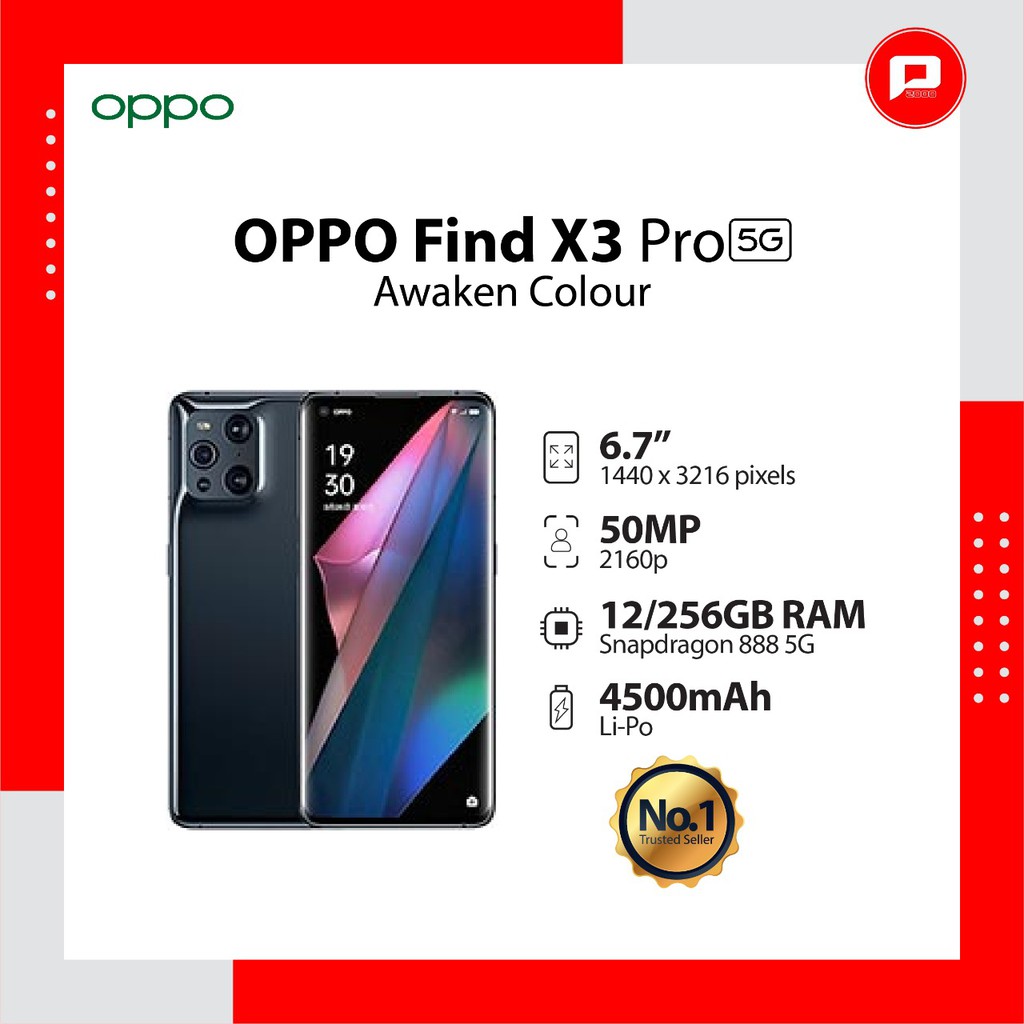 OPPO FIND X3 Pro 12/256GB - Garansi Resmi