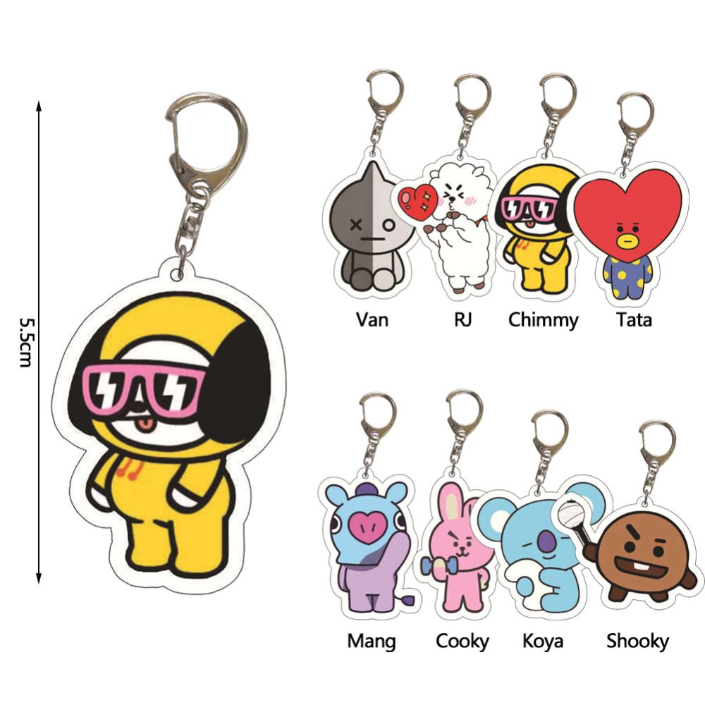 Timekey Gantungan Kuncitas Desain cannot miss it C4E6 BTS BT21 Untuk Dekorasi