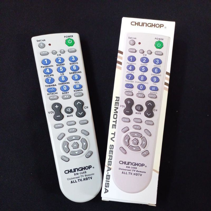 REMOTE REMOT TV MULTI UNVERSAL CUNGHOP RM 168