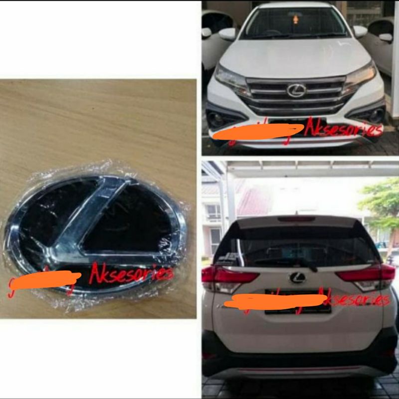 Emblem / Logo Toyota Lexus All New Rush Terios 2018-2021 Latar Hitam