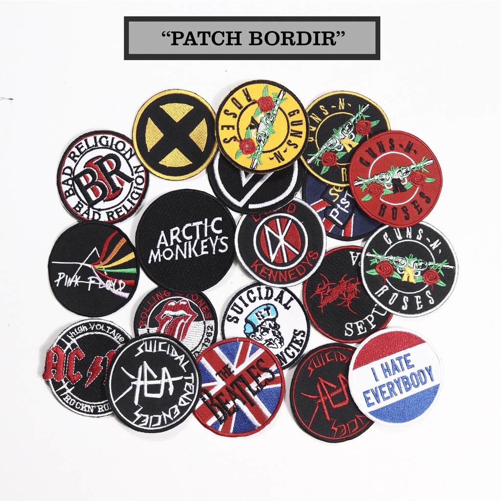 PATCH BORDIR TEMPELAN JAKET EMBLEM BORDIR PATCH IRON