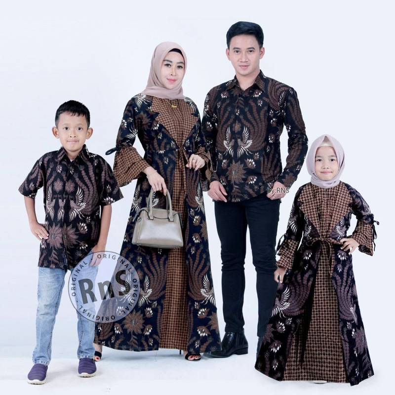 Baju Batik Couple Keluarga Modern Set Seragam Sarimbit Batik Couple Family Sragam Kemeja Kerja Dress Pesta Lamaran Kondangan Pasangan Ayah Ibu Dan Anak Laki laki Cowo Cowok Cewek Perempuan Kekinian Jumbo Busui Motif Jazzy Marina Batik Pekalongan Terbaru